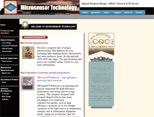 Tablet Screenshot of microsensortech.com